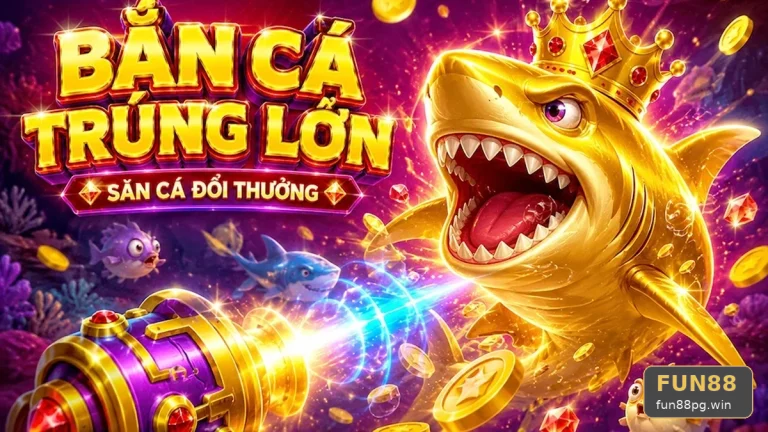 Nổ hũ từ phát súng bắn cá đến vòng quay slot cuối trên FUN88